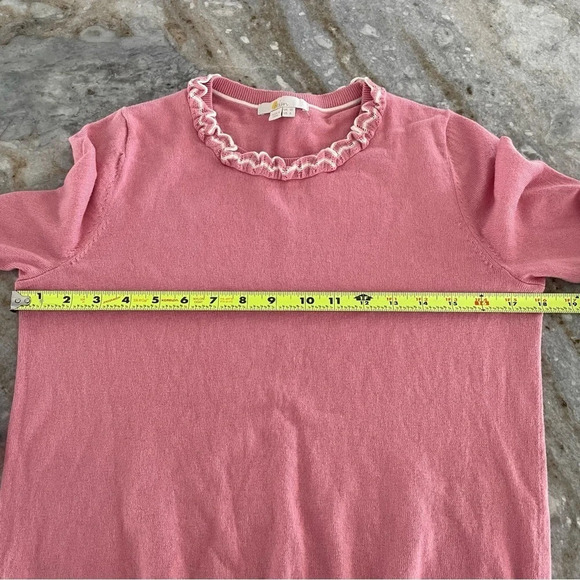 Boden Aimee Pointelle Sweater in Formica Pink Wool blend - Picture 10 of 12